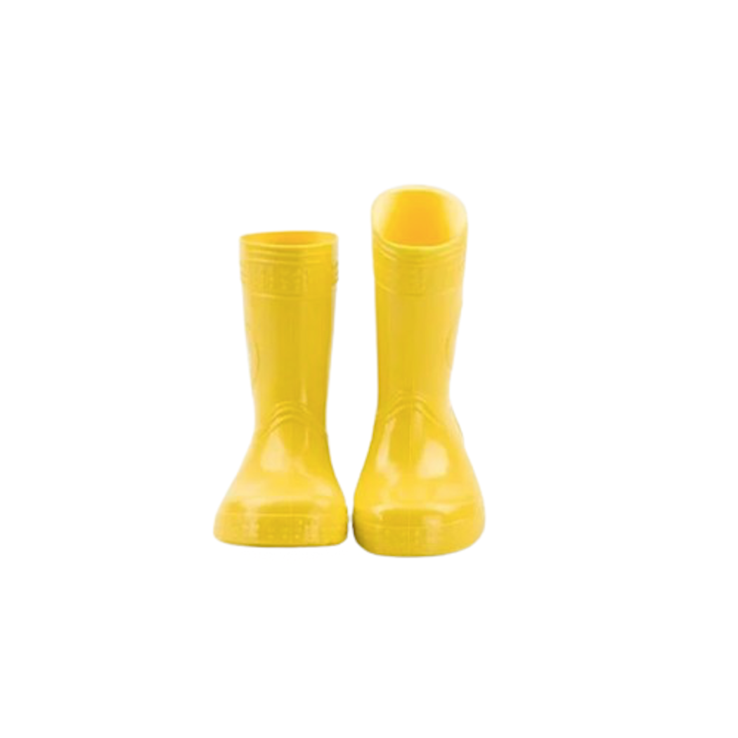 Żółty/ Happy -  rozm. 19/20 - Kalosze Dziecięce + worek/plecak - Colorfull - kaloszepoprosze Kalosze Poproszę