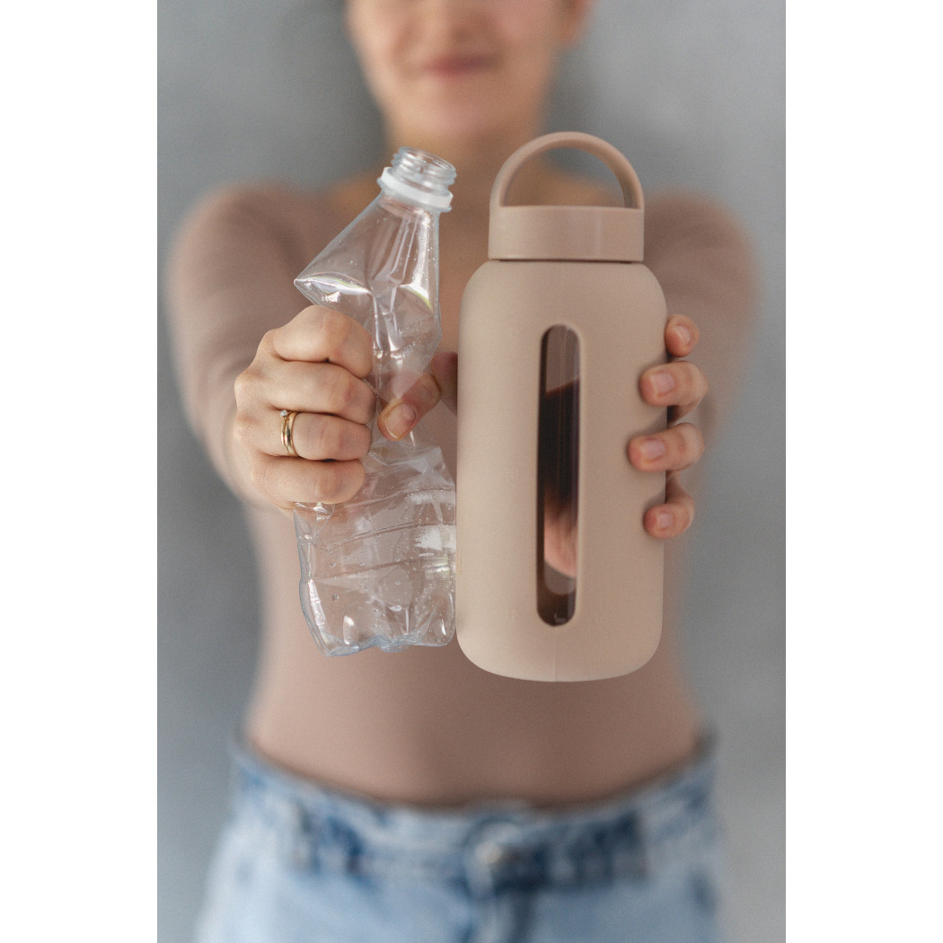 Butelka Szklana na Wodę - Milk Coffee - 720 ml - Muuki