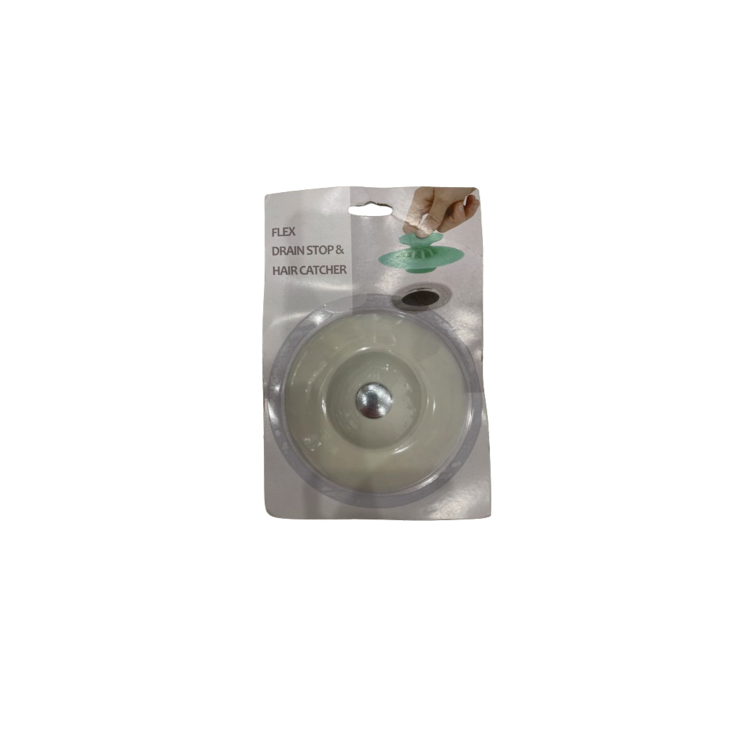 Biały Silikonowy Korek Do Zlewu Umywalki z Sitkiem Zatyczka do Odpływu