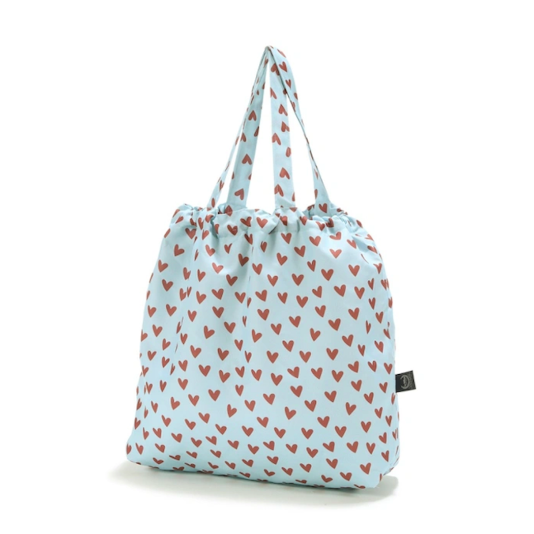 Heartbeat Blue - Shopper Bag z Kieszonką - Torba na zakupy - La Millou