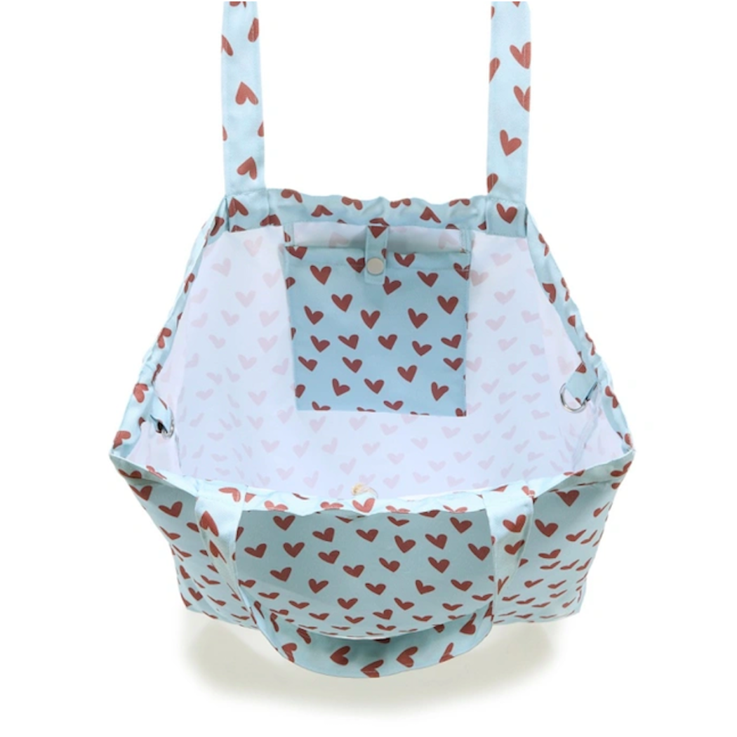 Heartbeat Blue - Shopper Bag z Kieszonką - Torba na zakupy - La Millou