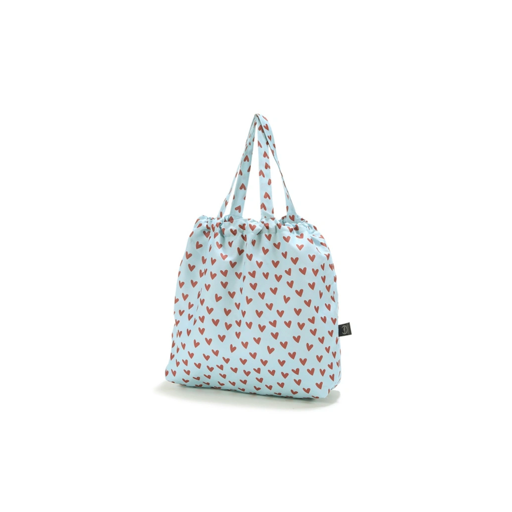 Heartbeat Blue - Shopper Bag z Kieszonką - Torba na zakupy - La Millou