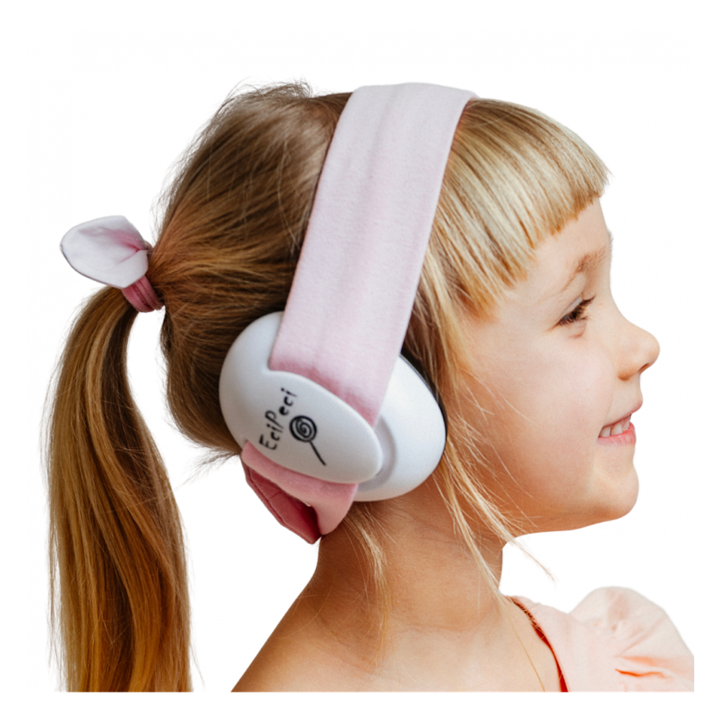 Słuchawki Wygłuszające - Pudrowy Róż - EciPeci