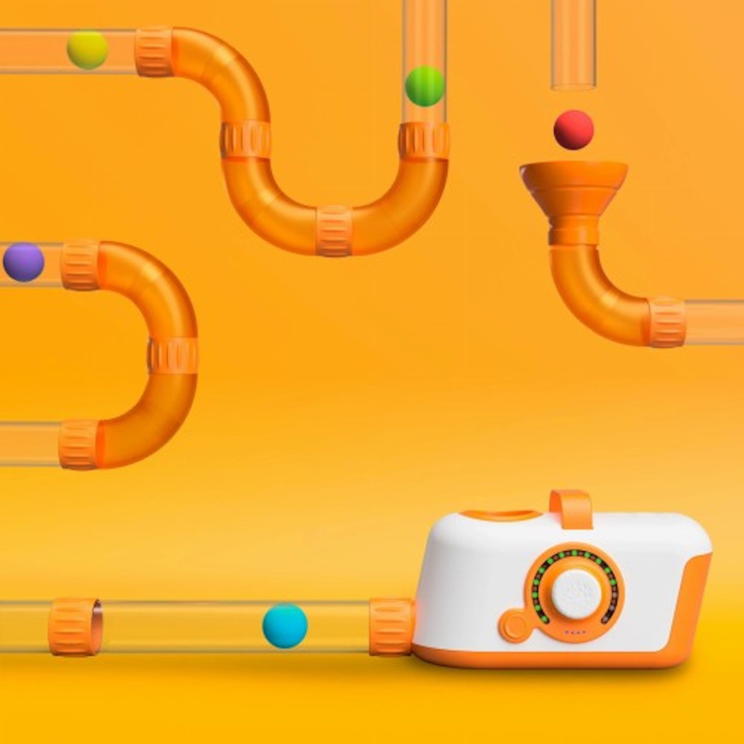 Dmuchawa Do Piłek - Air Toobz - Fat Brain Toys - Kolorowe Piłeczki