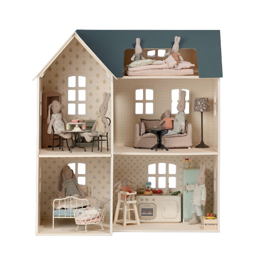 Fotel Bujany Różowy - Rocking Chair Mini - Dark Powder - Maileg