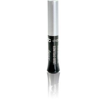 Czarny Liquid Eyeliner - Liniówka z Pędzelkiem Wodoodporna 6 ml - Szafir Diadem Cosmetics