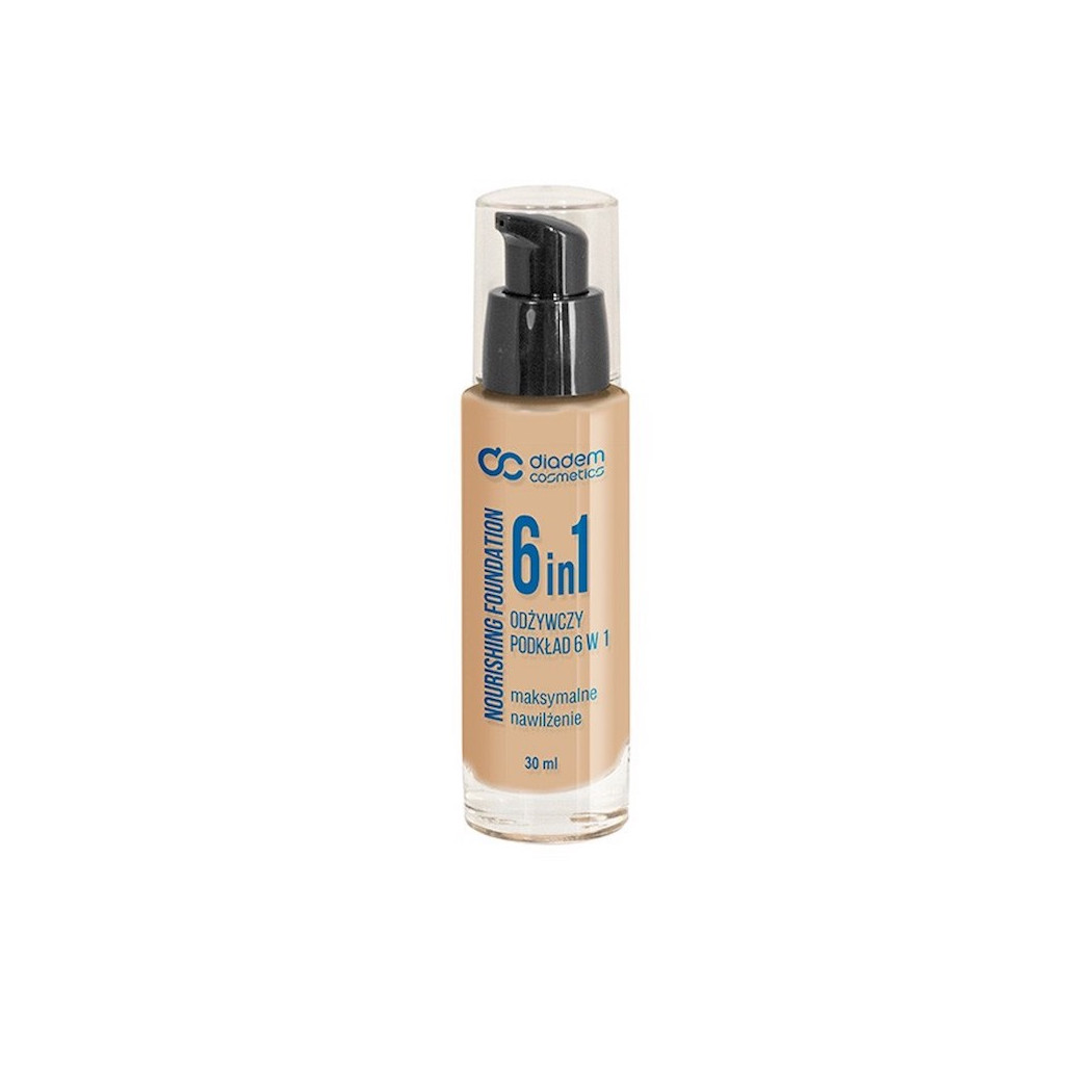 PROMOCJA Naturalny Nr 2 Podkład Nawilżający 6w1 Odżywczy 30 ml - Szafir Diadem Cosmetics