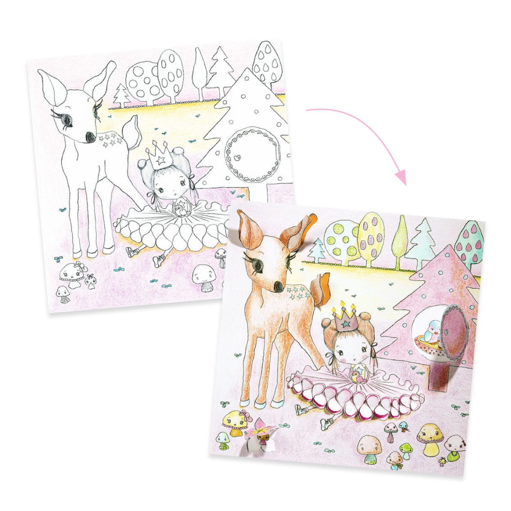 Pupi - Kolorowanki z Okienkami - Djeco