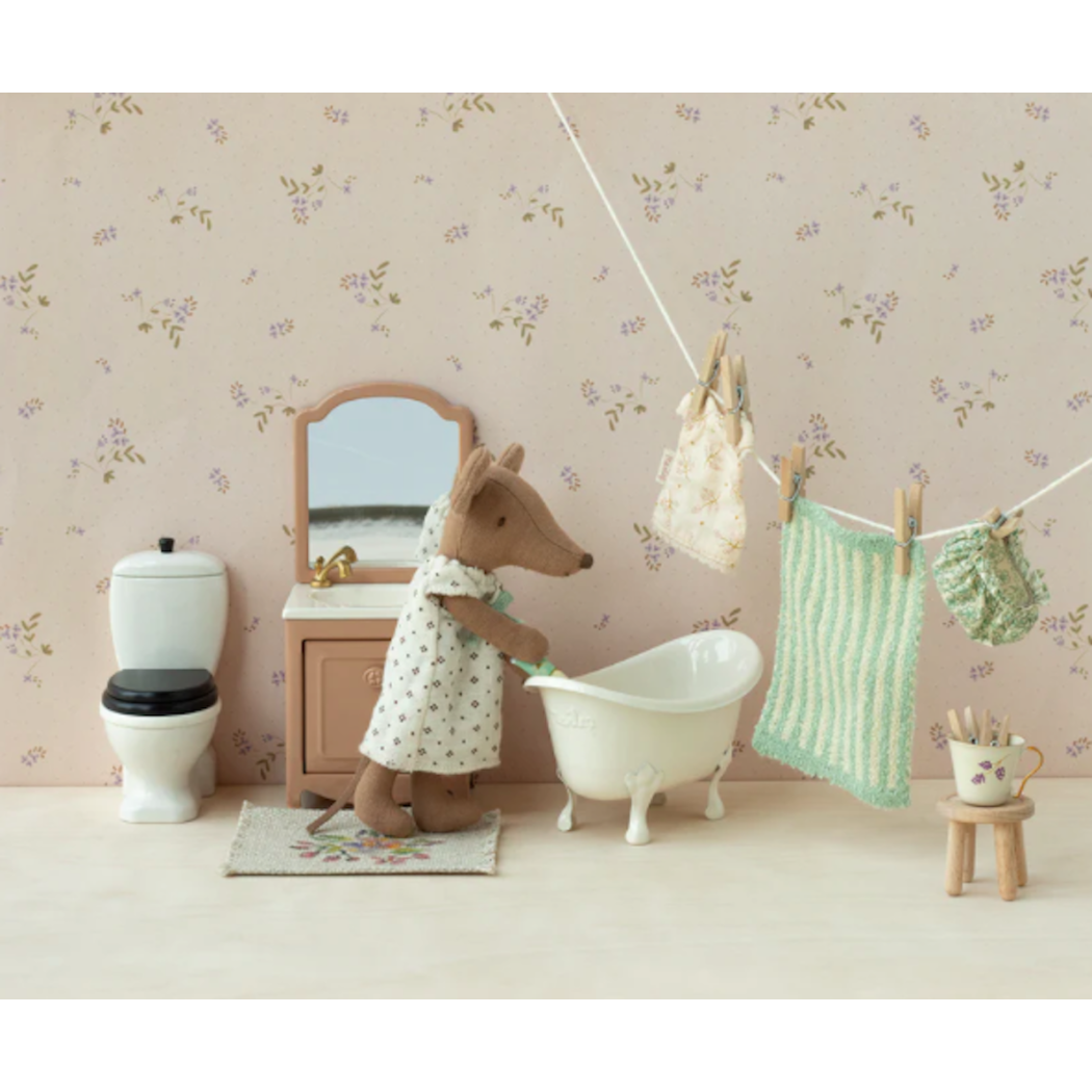 Dark Powder - Szafka z Lustrem i Umywalką - Sink Dresser Mouse - Akcesoria Dla Lalek - Maileg