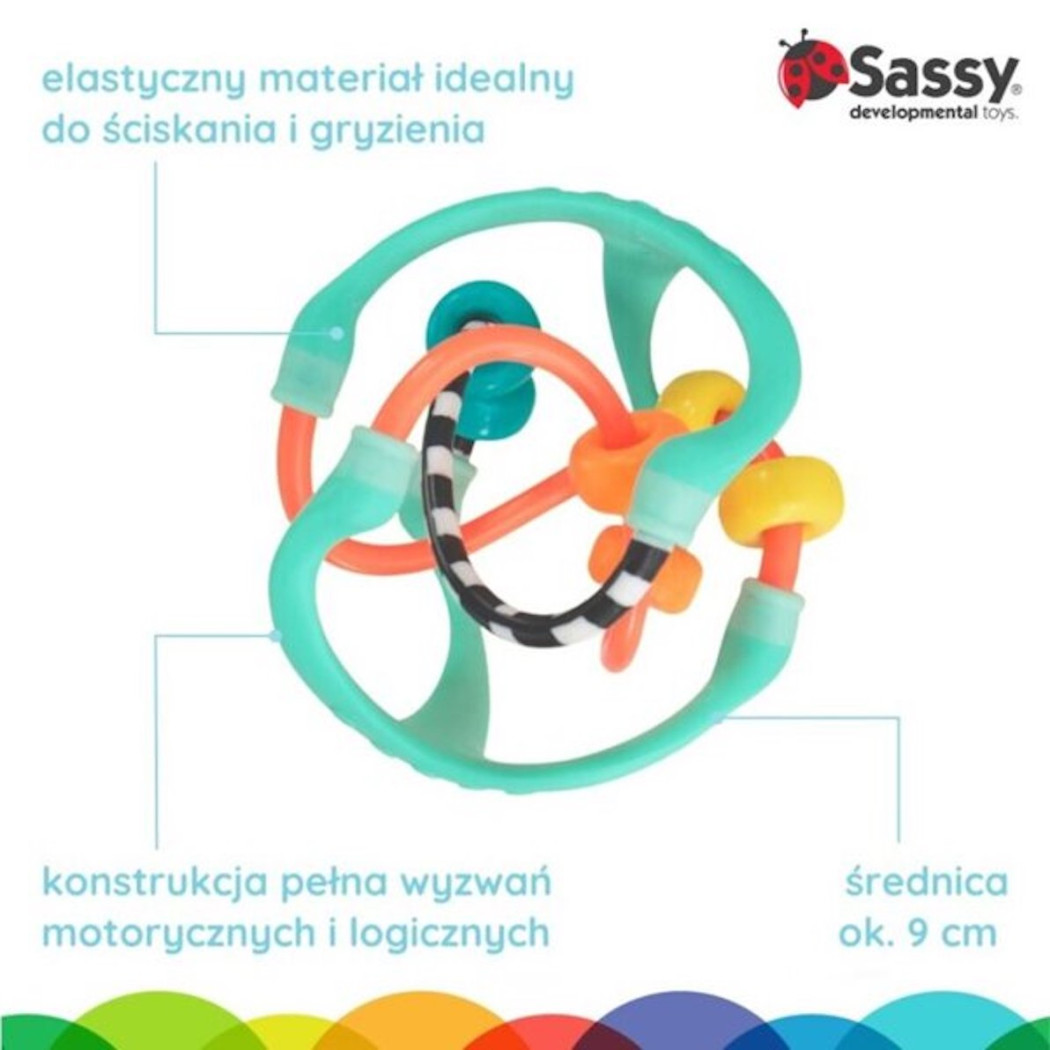 Kula Sensoryczna - Gryzak - Sassy Baby
