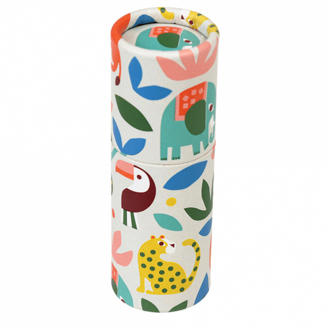 Kredki Drewniane w Tubie 12szt. - Zwierzaki - Rex London Trade