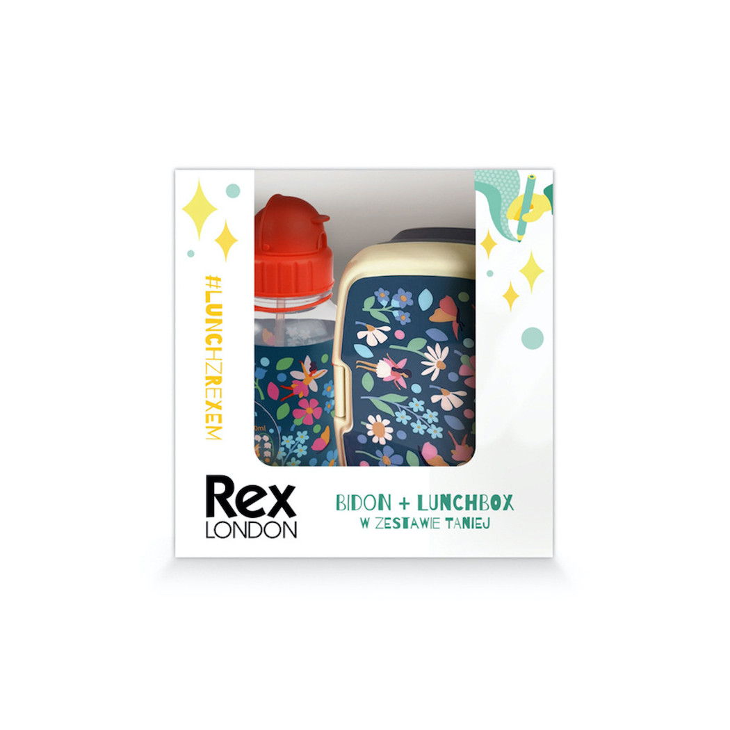 WYPRZEDAŻ Wróżki - Zestaw Śniadaniowy Lunchbox i Bidon - Rex London