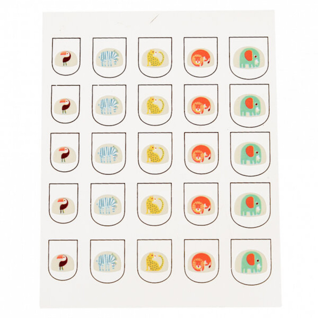 Naklejki na Paznokcie - Dzikie Zwierzęta - Rex London