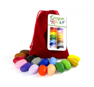 CRAYON ROCKS KREDKI KAMYKI - 16 SZT W AKSAMITNYM WORECZKU