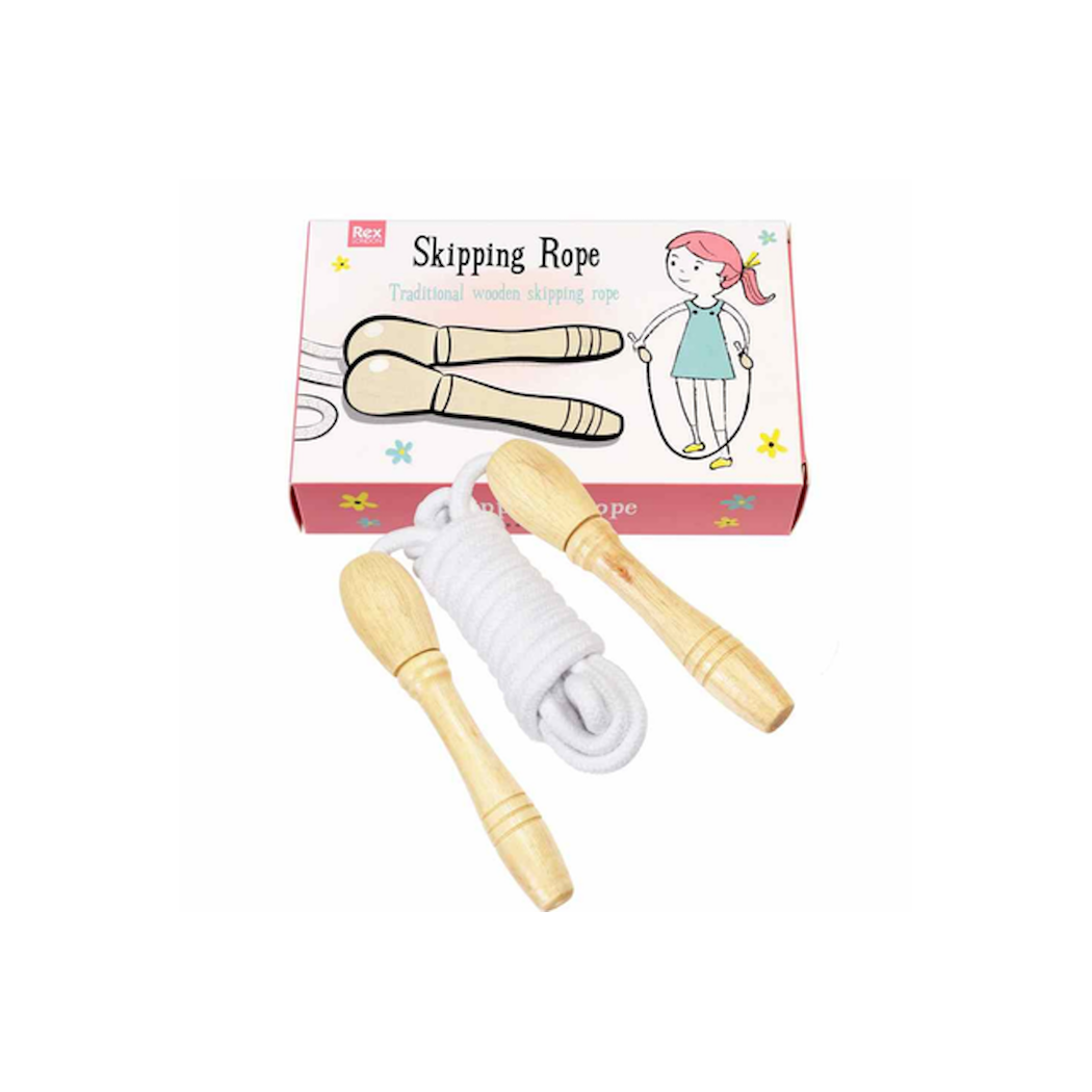 Skakanka - Tradycyjna dla Dzieci z Drewnianymi Rączkami - Rex London