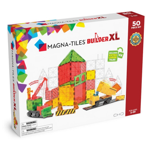 XL Builder - Klocki Magnetyczne 50 elementów - Budowniczy - Magna-Tiles