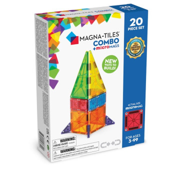 microMAGS Combo 20 elementów Klocki Magnetyczne...