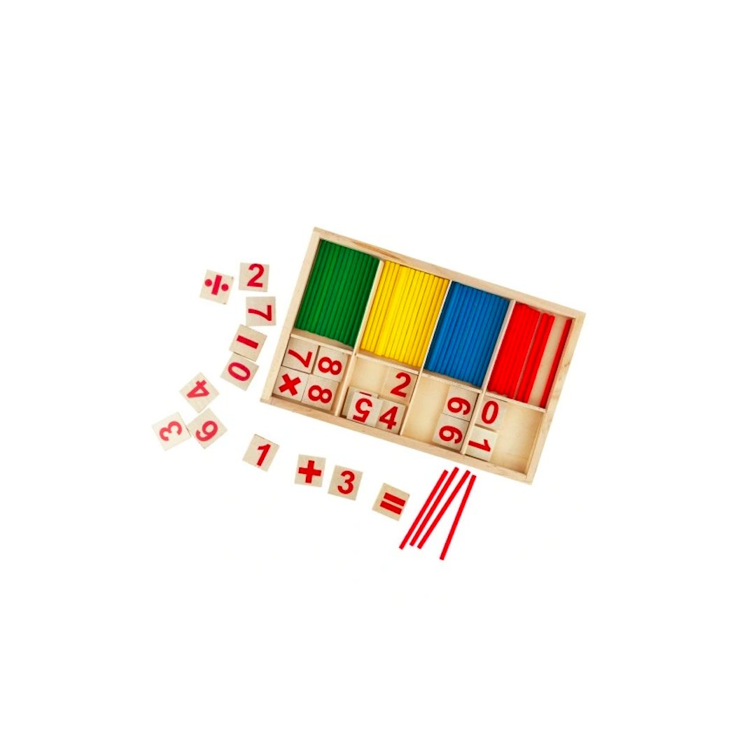 Nauka Liczenia - Drewniane Patyczki Matematyczne - Liczydło