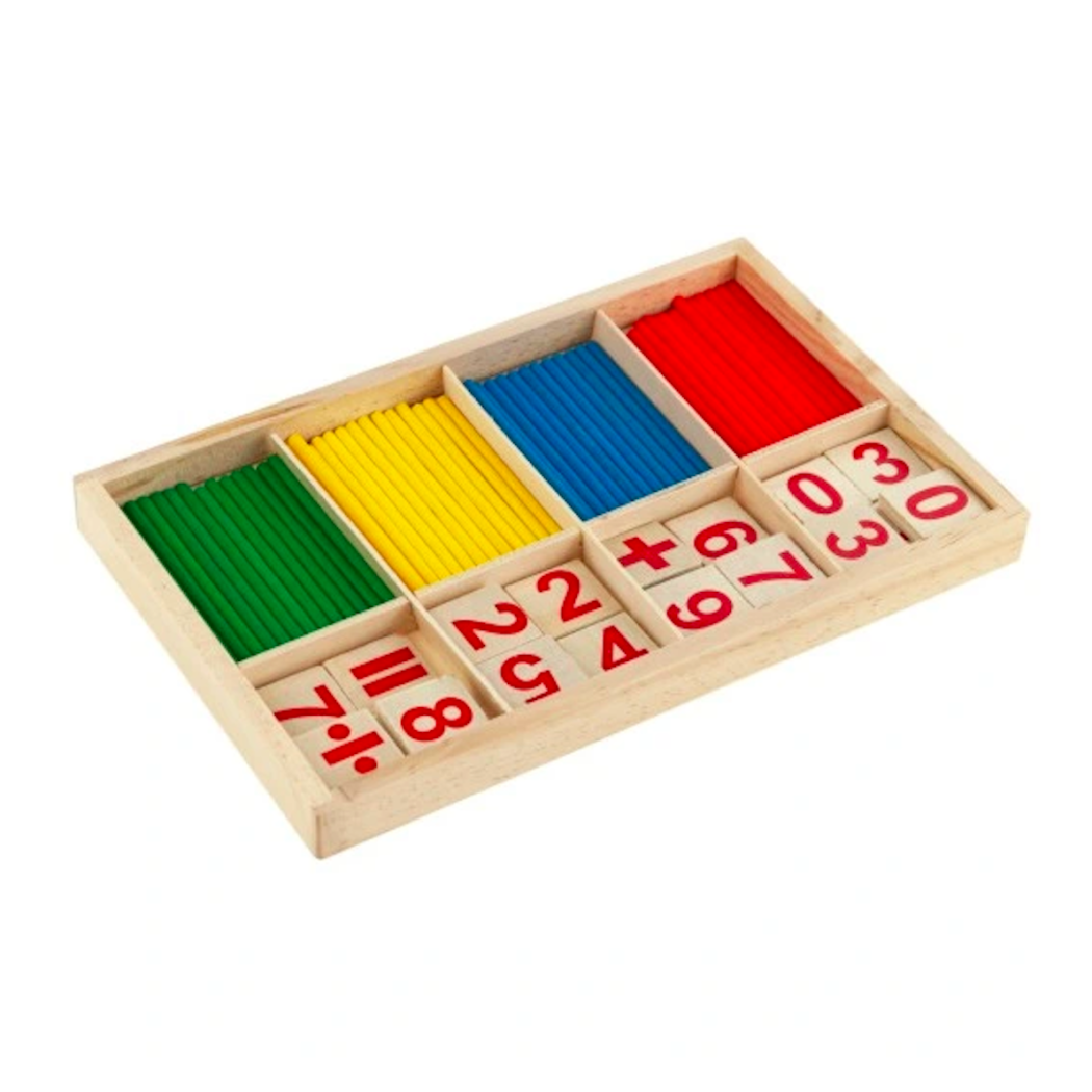 Nauka Liczenia - Drewniane Patyczki Matematyczne - Liczydło