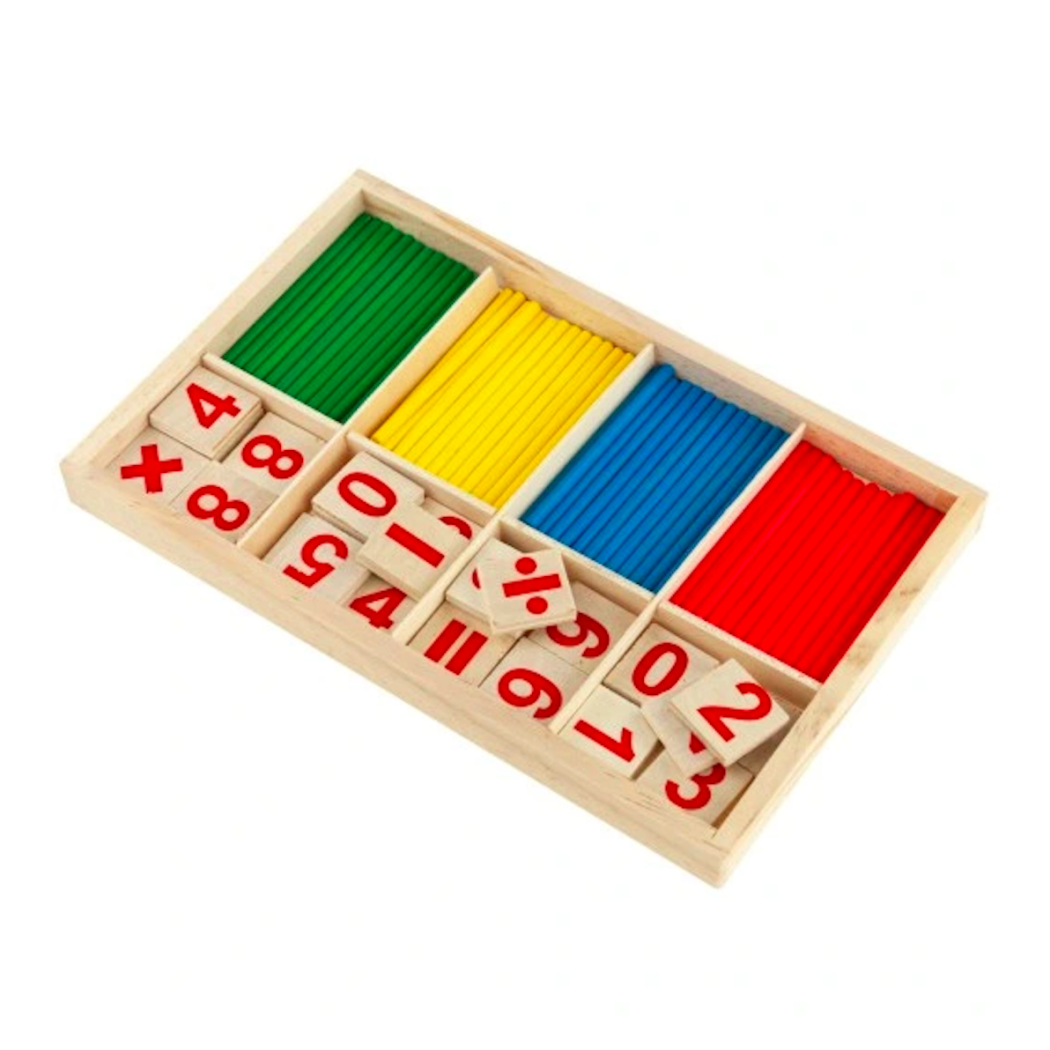 Nauka Liczenia - Drewniane Patyczki Matematyczne - Liczydło