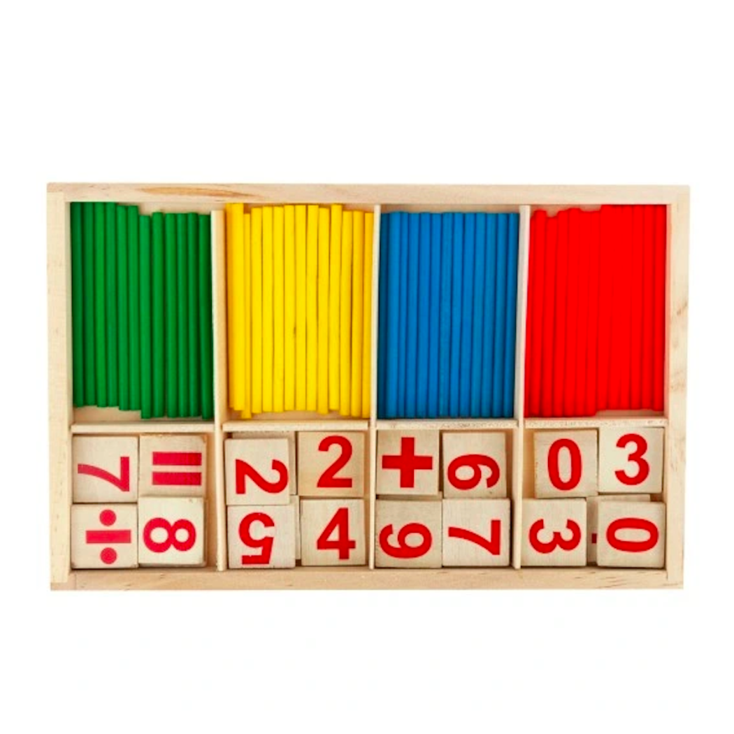 Nauka Liczenia - Drewniane Patyczki Matematyczne - Liczydło