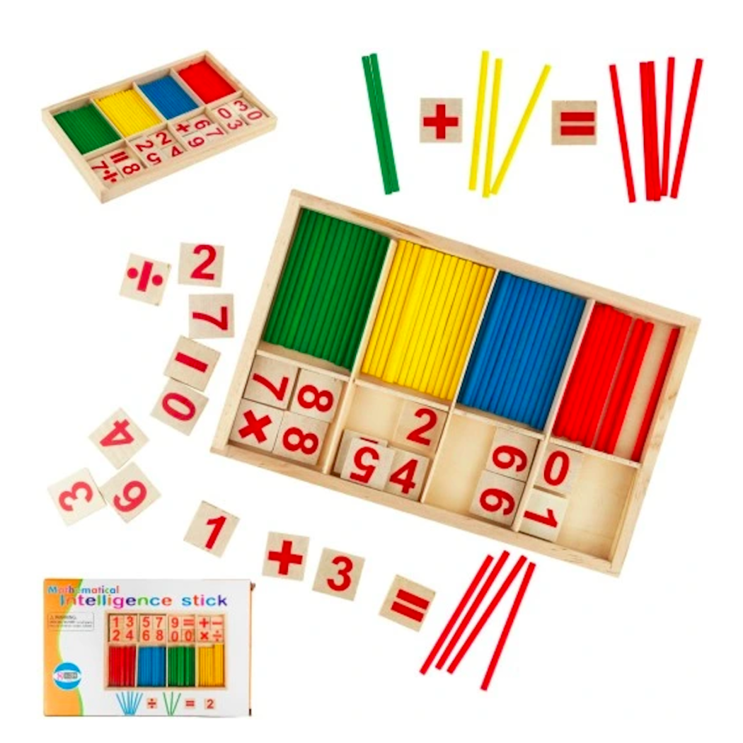 Nauka Liczenia - Drewniane Patyczki Matematyczne - Liczydło