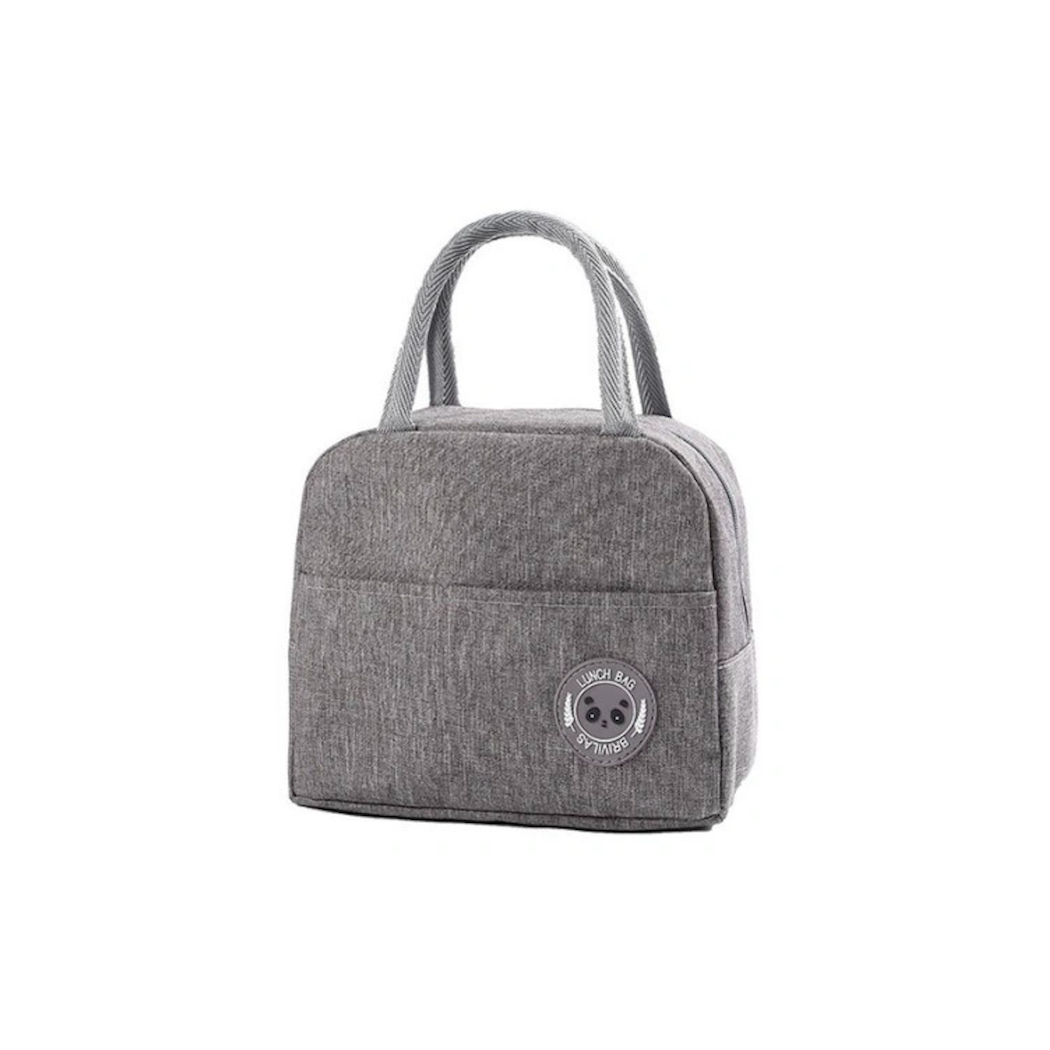 Szara - Torba Termiczna Śniadaniowa LunchBox na Jedzenie