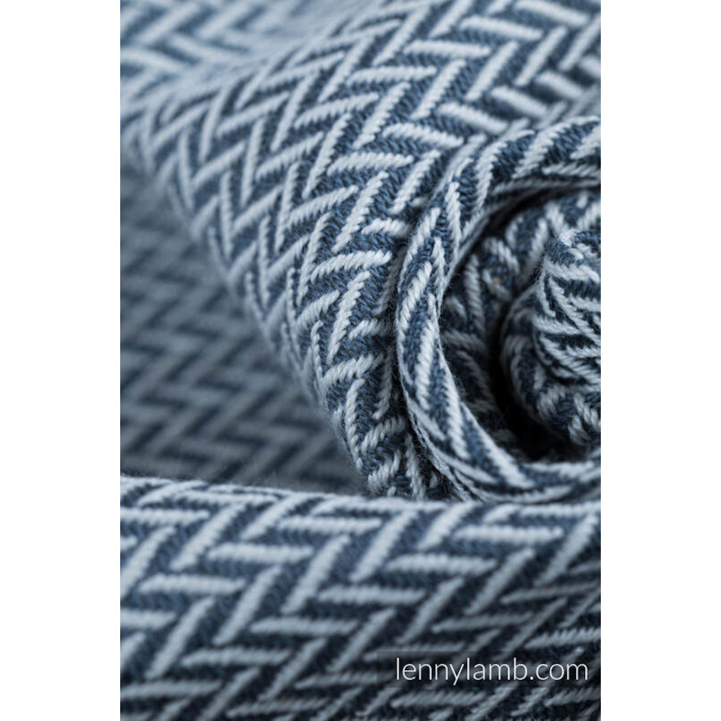 MAŁA JODEŁKA SZARA - LennyGo - Moje pierwsze nosidełko ergonomiczne - splot jodełkowy, Baby size - LennyLamb