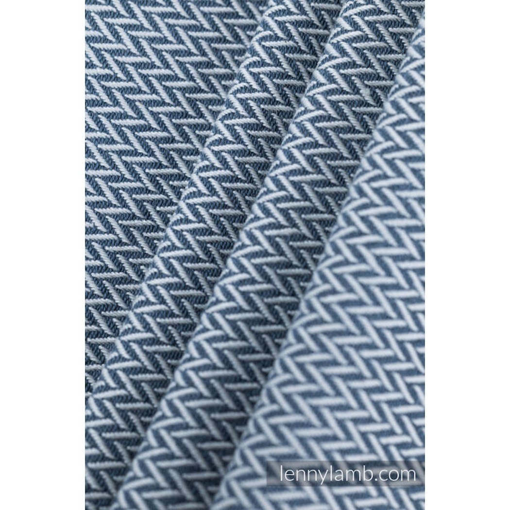 MAŁA JODEŁKA SZARA - LennyGo - Moje pierwsze nosidełko ergonomiczne - splot jodełkowy, Baby size - LennyLamb