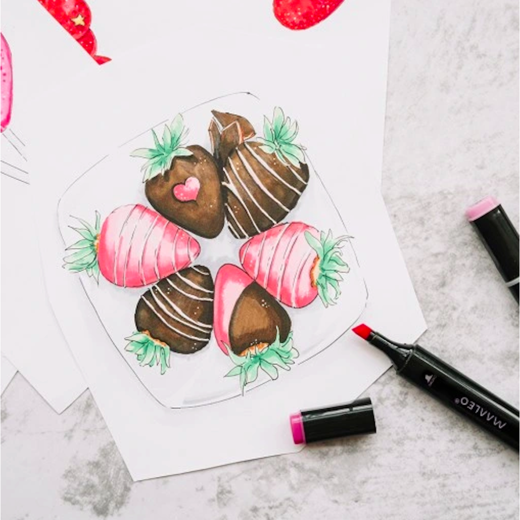 Markery Dwustronne - Flamastry Alkoholowe w Torbie - Pisaki Mazaki 80 szt - Maaleo