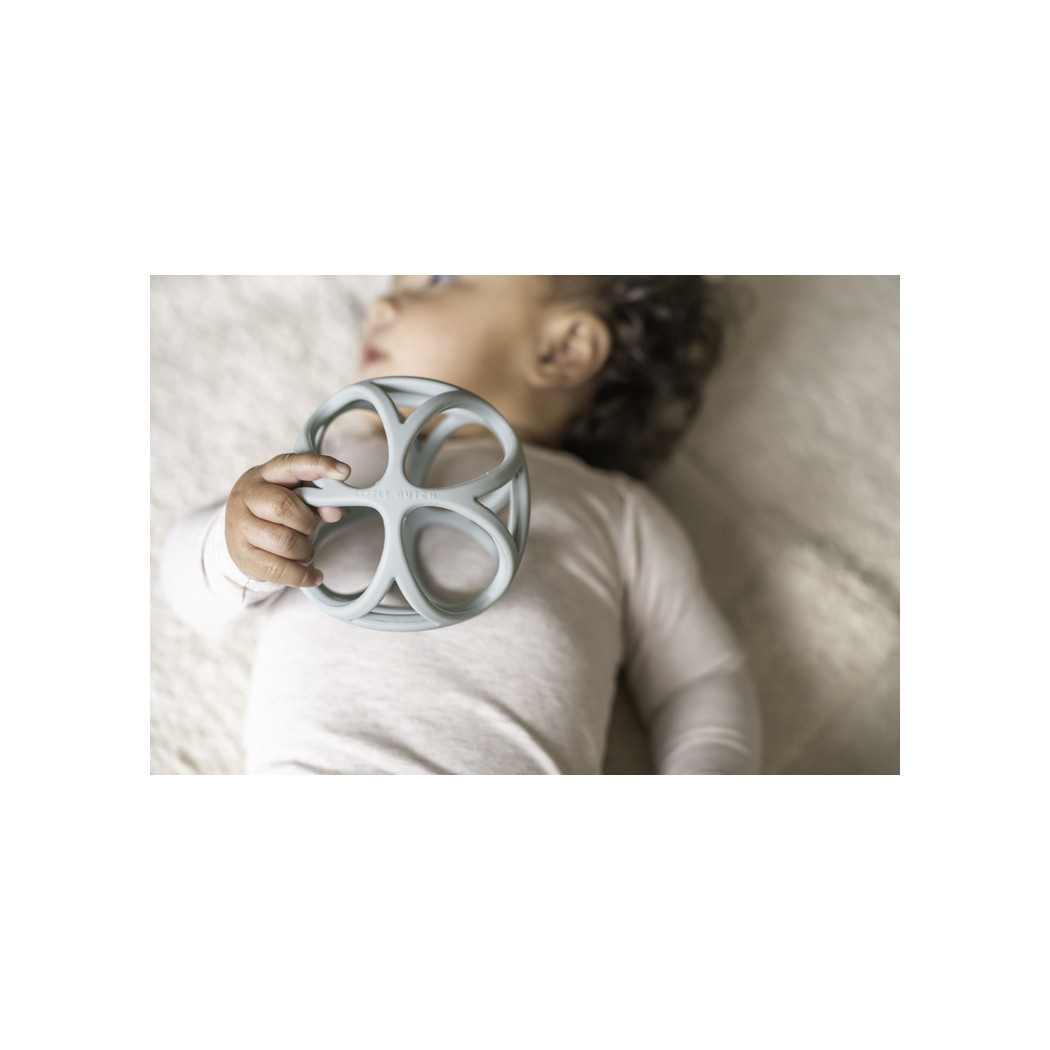 Niebieska Piłeczka Silikonowa - Gryzak - Little Dutch