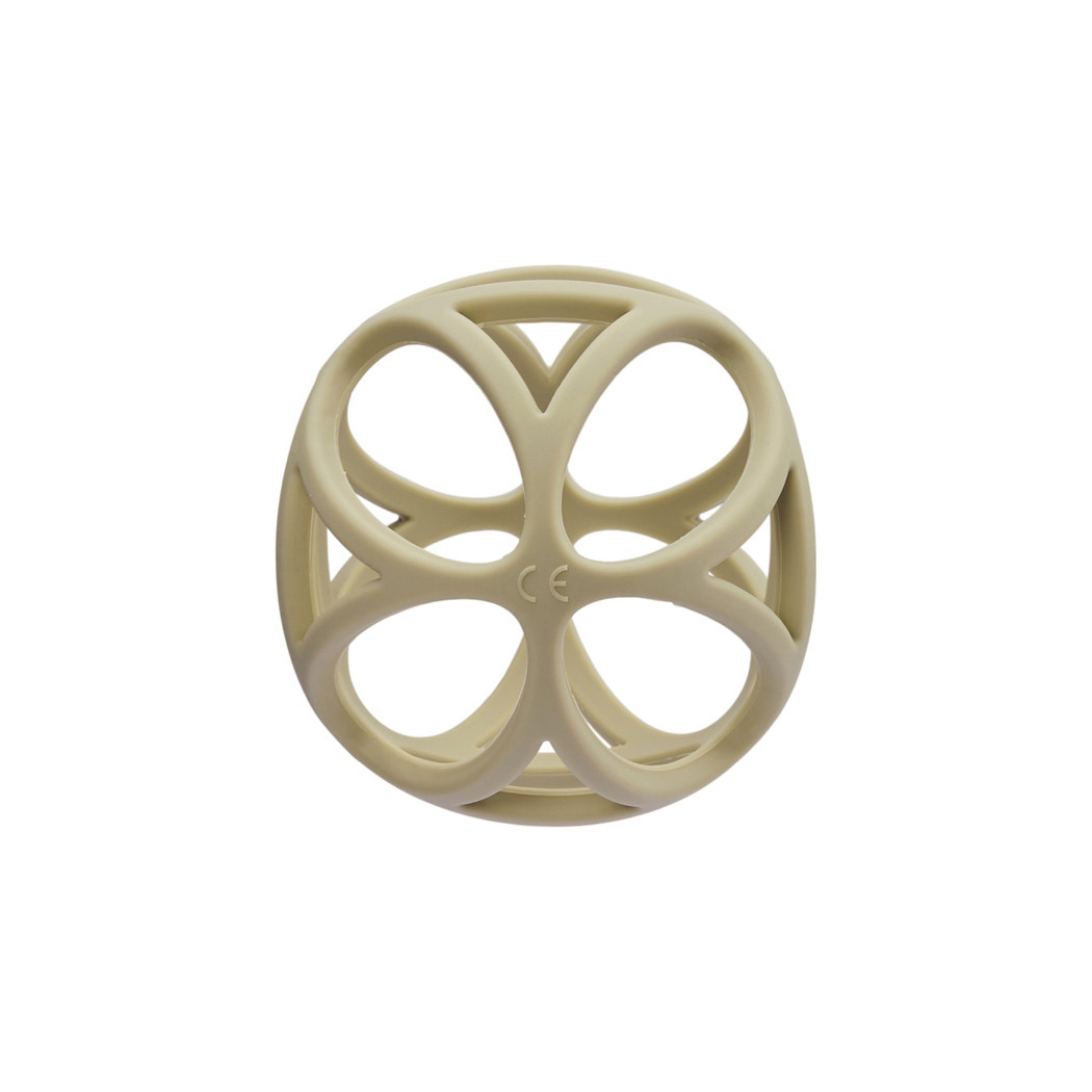 Piaskowa Piłeczka Silikonowa - Gryzak - Little Dutch