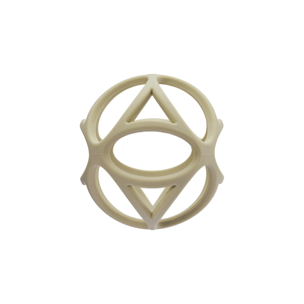 Piaskowa Piłeczka Silikonowa - Gryzak - Little Dutch