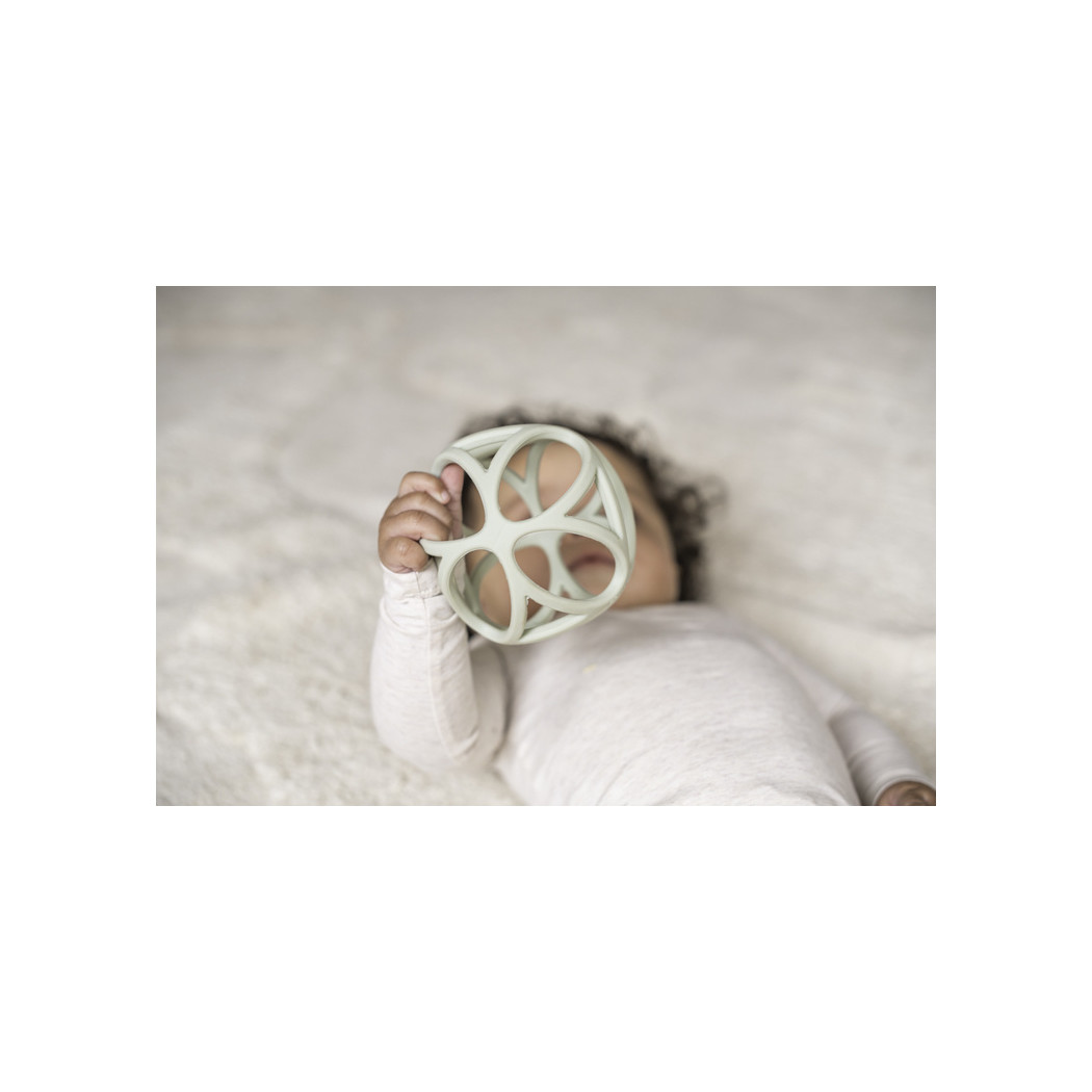 Zielona Piłeczka Silikonowa - Gryzak - Little Dutch