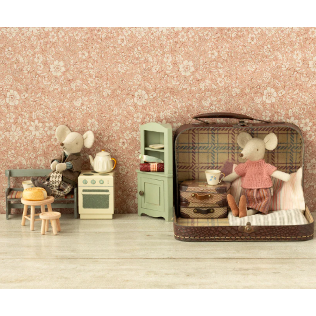 Red - Walizka Pudełeczko - Suitcase Micro - Akcesoria Dla Lalek - Maileg