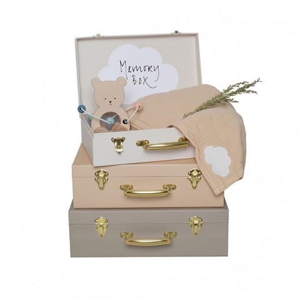 Zestaw Beżowych Walizek - JaBaDaBaDo