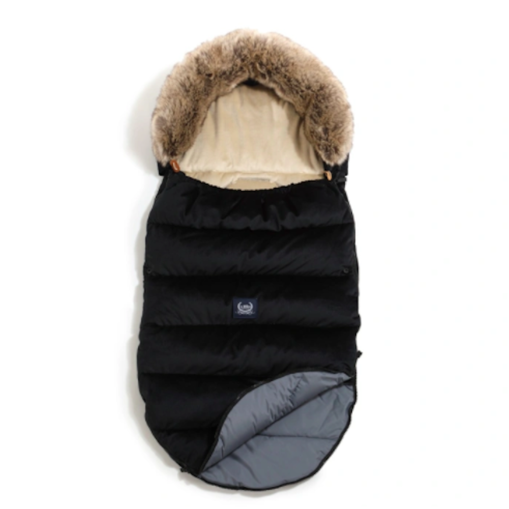 Śpiwór - Stroller Bag Uni - Aspen Winterproof - Black - La Millou - Velvet Collection