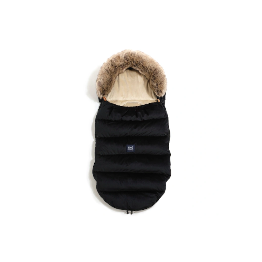 Śpiwór - Stroller Bag Uni - Aspen Winterproof - Black - La Millou - Velvet Collection