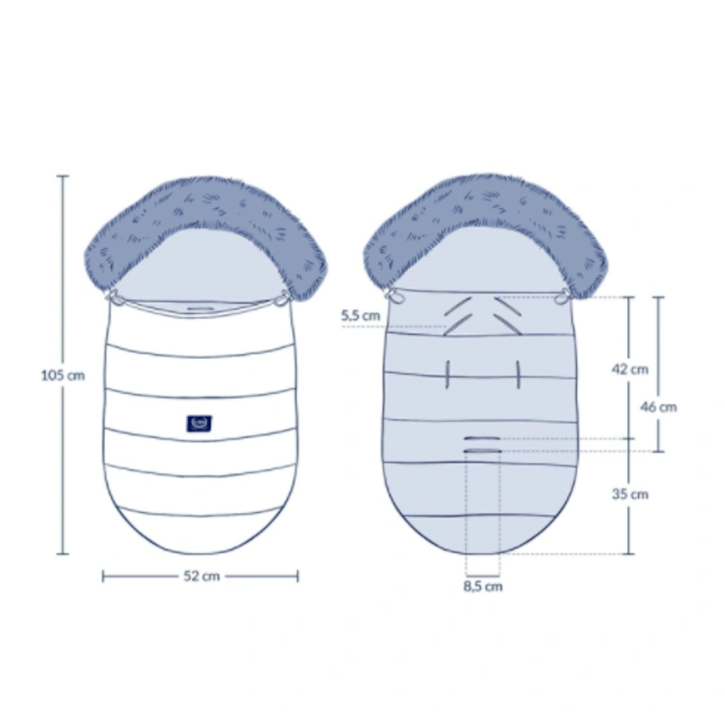 Śpiwór - Stroller Bag Uni - Aspen Winterproof - Black - La Millou - Velvet Collection