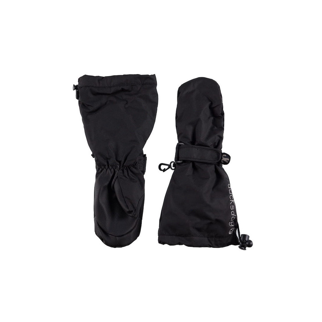 Czarne Rękawiczki - Rozmiar M - Mitten Black - Ducksday