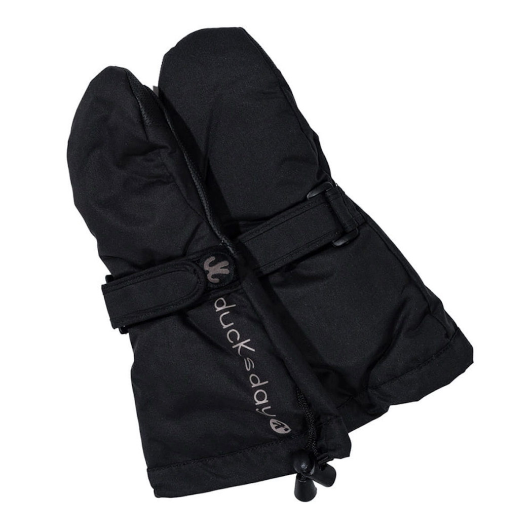 Czarne Rękawiczki - Rozmiar S - Mitten Black - Ducksday