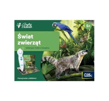 Zestaw Świat Zwierząt - Mówiące Pióro z Książką - Czytaj z Albikiem - Albi