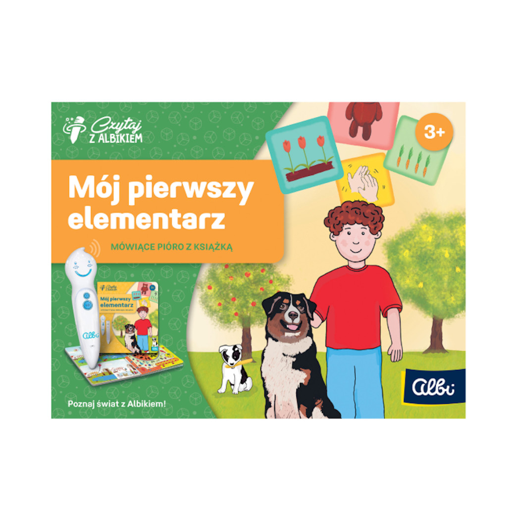 Zestaw Mój Pierwszy Elementarz - Mówiące Pióro z Książką - Czytaj z Albikiem - Albi