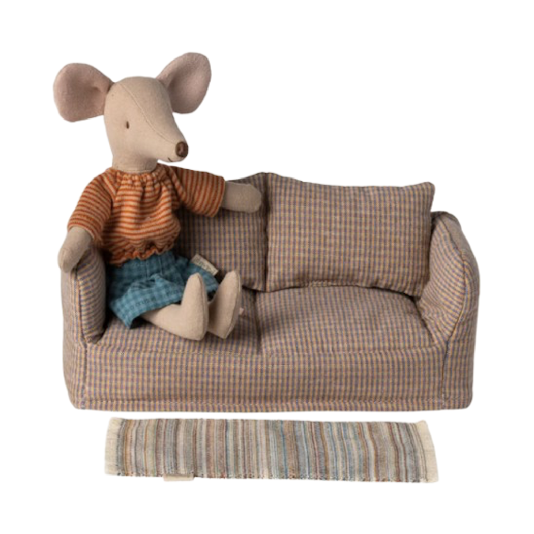 Dywanik w Paski - Rug Striped Large - Akcesoria Dla Lalek - Maileg