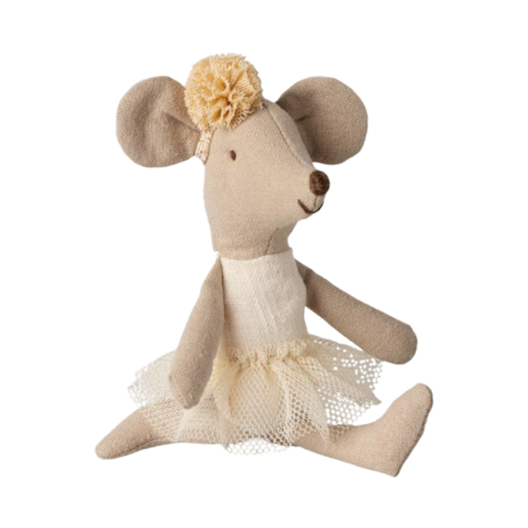 Myszka Baletnica - Off White - Ballerina Mouse - Little Sister - Maileg