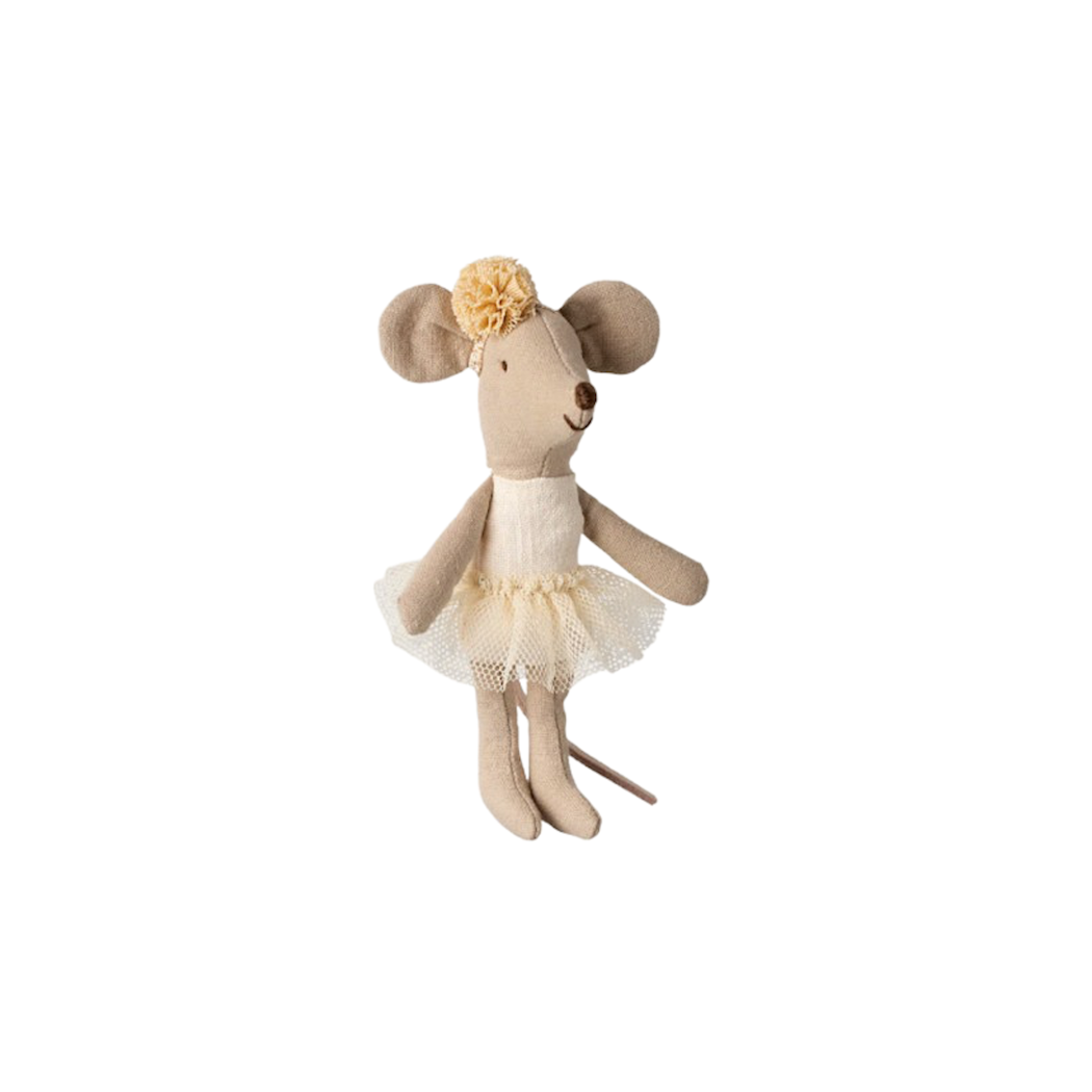 Myszka Baletnica - Off White - Ballerina Mouse - Little Sister - Maileg