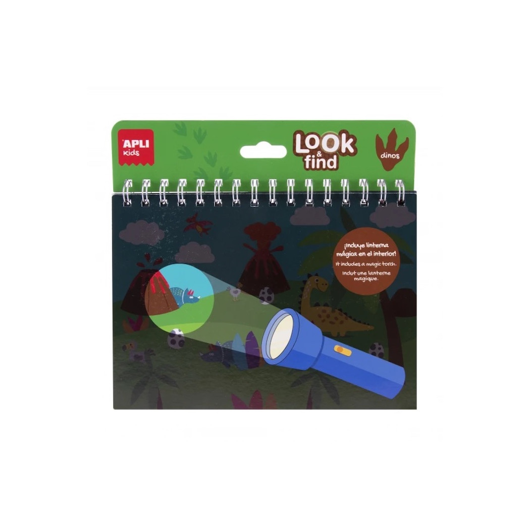 Dinozaury - Książeczka z Magiczną Latarką - Apli Kids