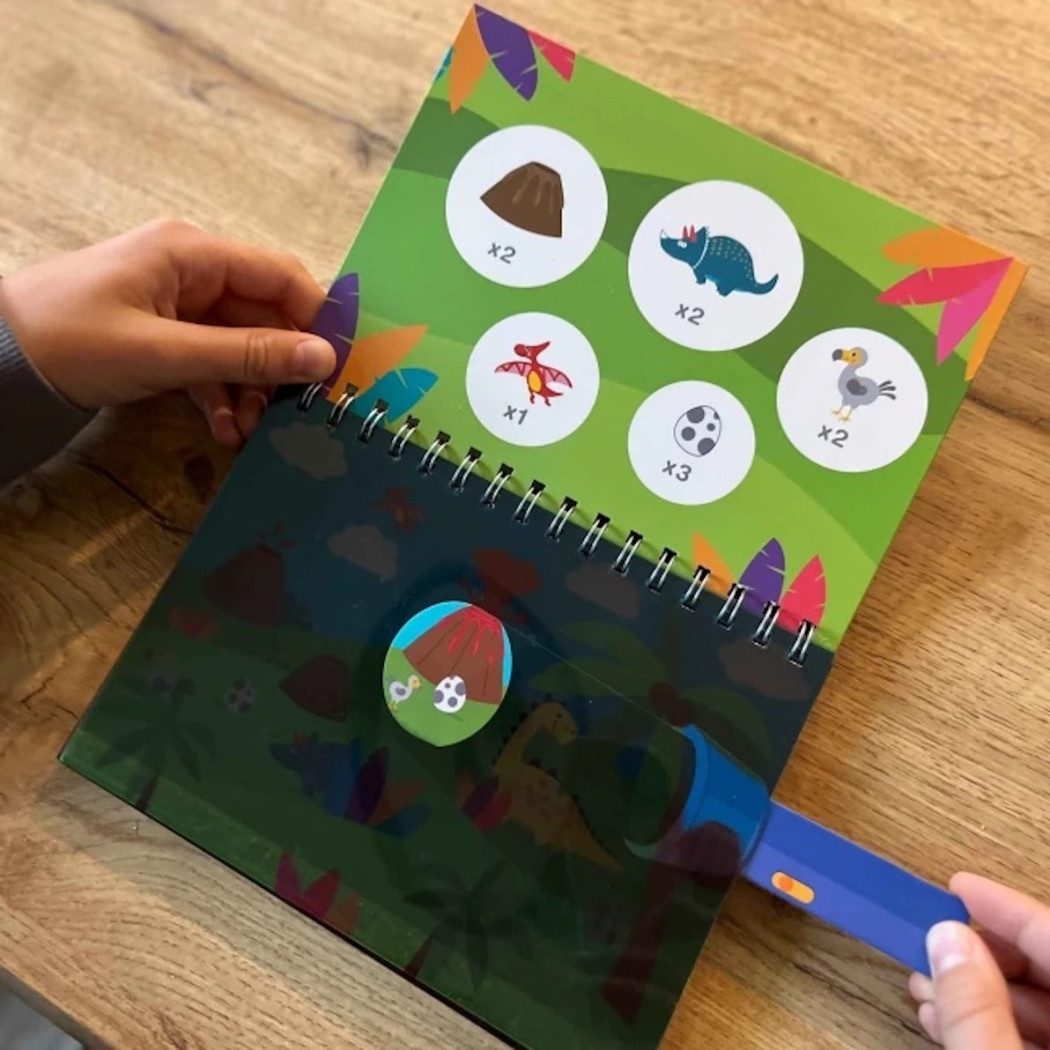 Dinozaury - Książeczka z Magiczną Latarką - Apli Kids