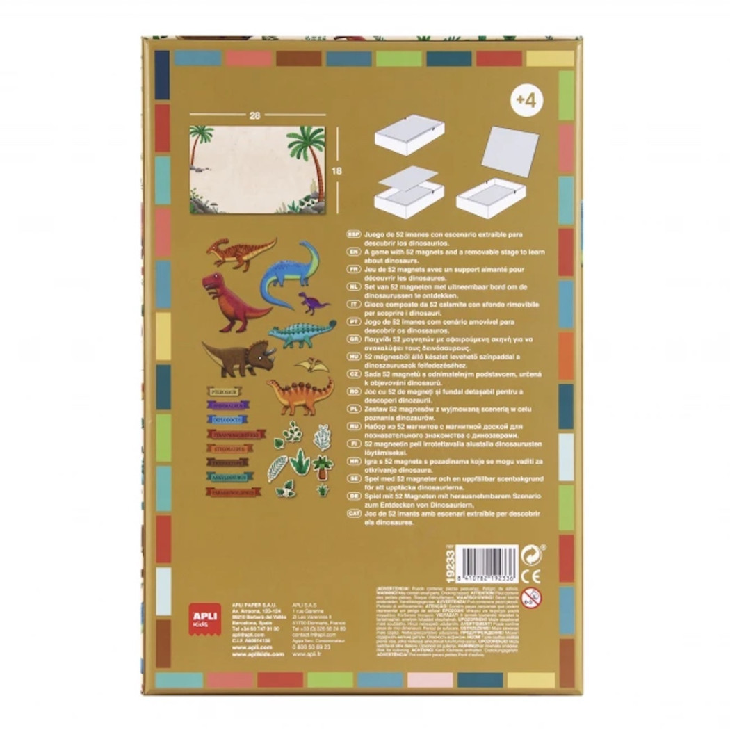 Dinozaury - Magnetyczna Układanka - Apli Kids
