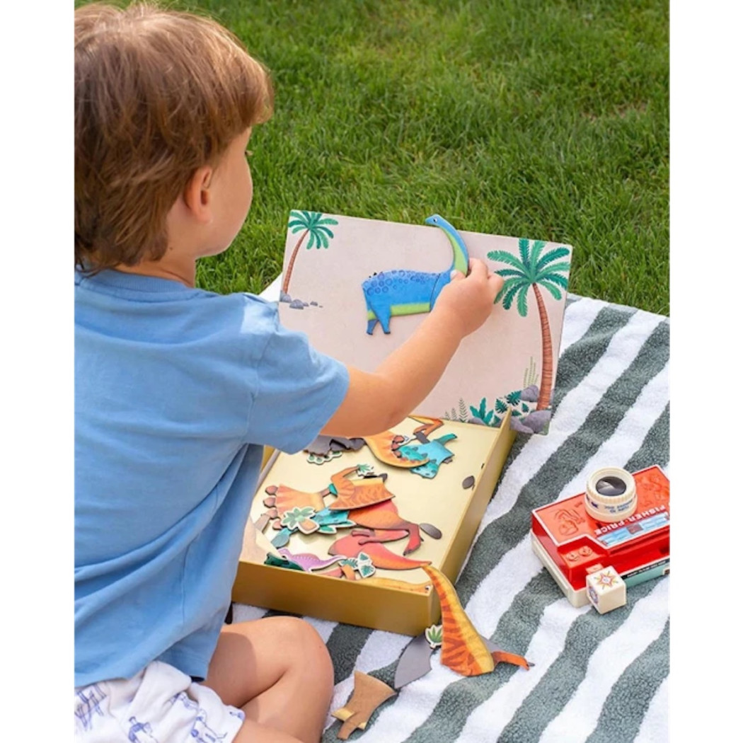Dinozaury - Magnetyczna Układanka - Apli Kids